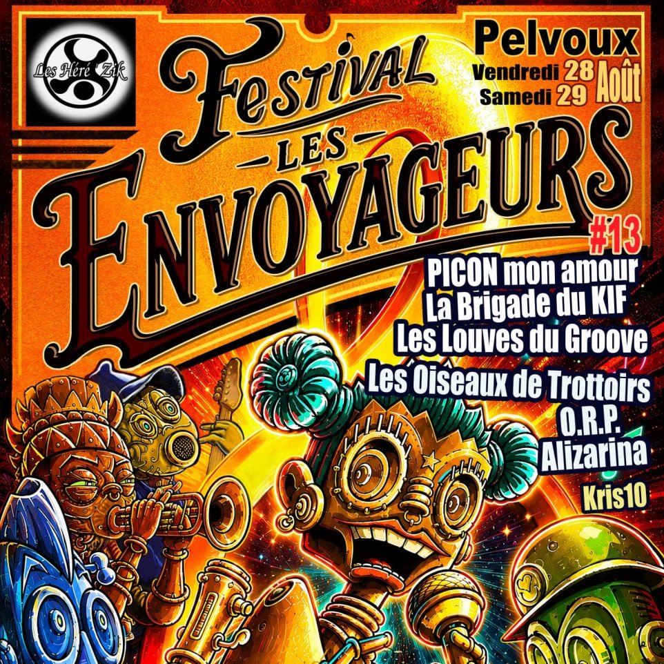 Affiche Festival Les Envoyageurs