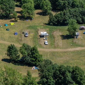 Camping du freyssinet vu du télésiège de Préron 