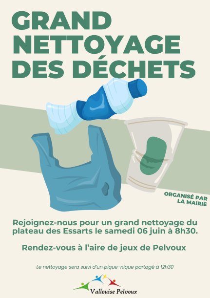 Affiche nettoyage de printemps