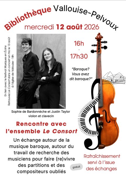 Le Consort rencontre à la bibliothèque
